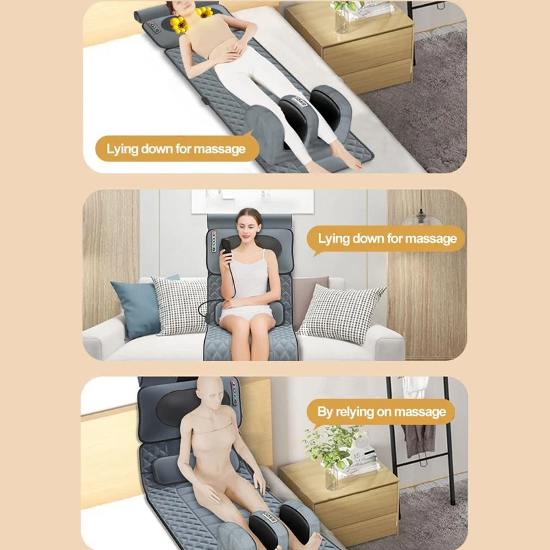 Repor Materasso per massaggio elettrico Cuscino d'aria Rullo a infrarossi Airbag elettrico per tutto il corpo Tappetino per massaggio a pressione con allungamento delle vibrazioni