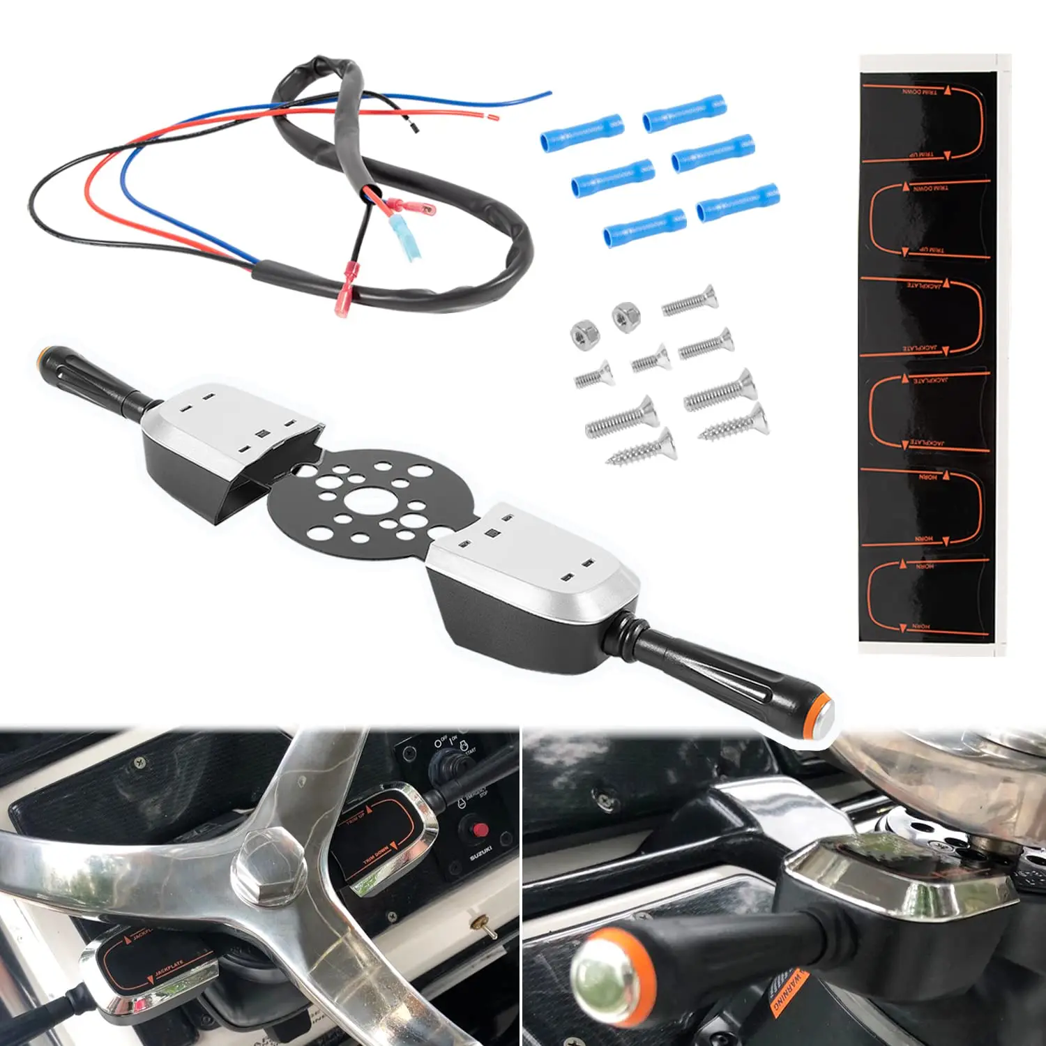 TML PT1000-1P, PT1000-2P Bezel Control Switch Blinker Trim/Jack Plate For Seastar Hydraulic , Cable and Tilt Steering