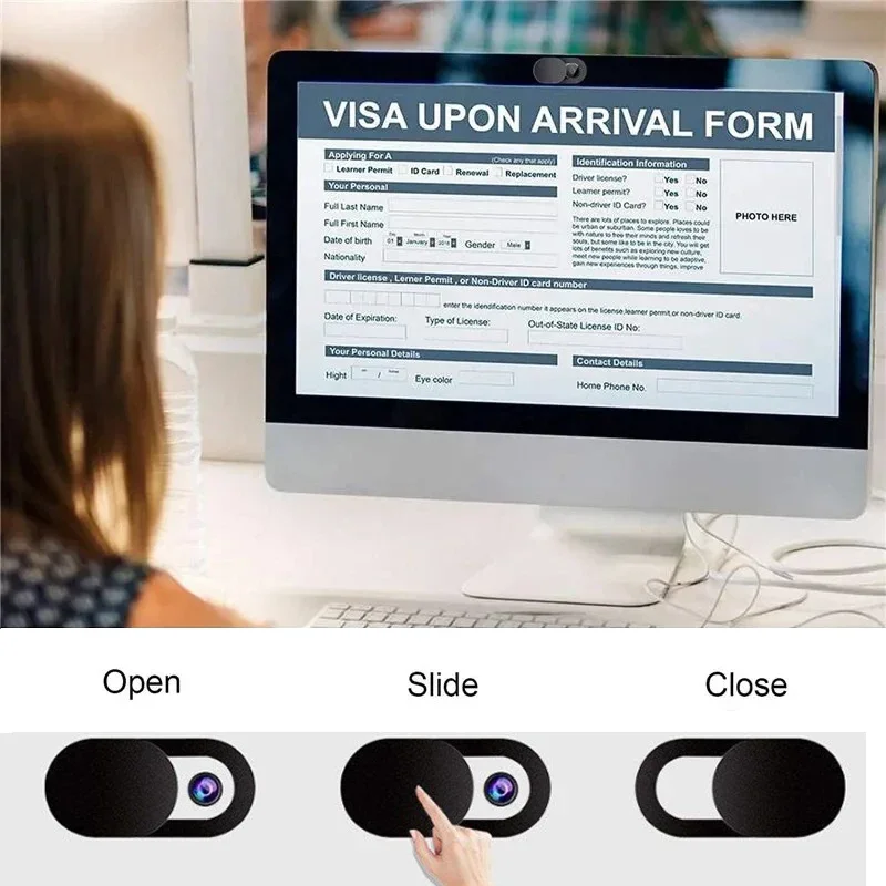 

1/20 шт., чехол для веб-камеры, магнитный слайдер, универсальный антискользящий чехол для камеры для веб-ноутбука, iPad MacBook, наклейка для объектива телефона