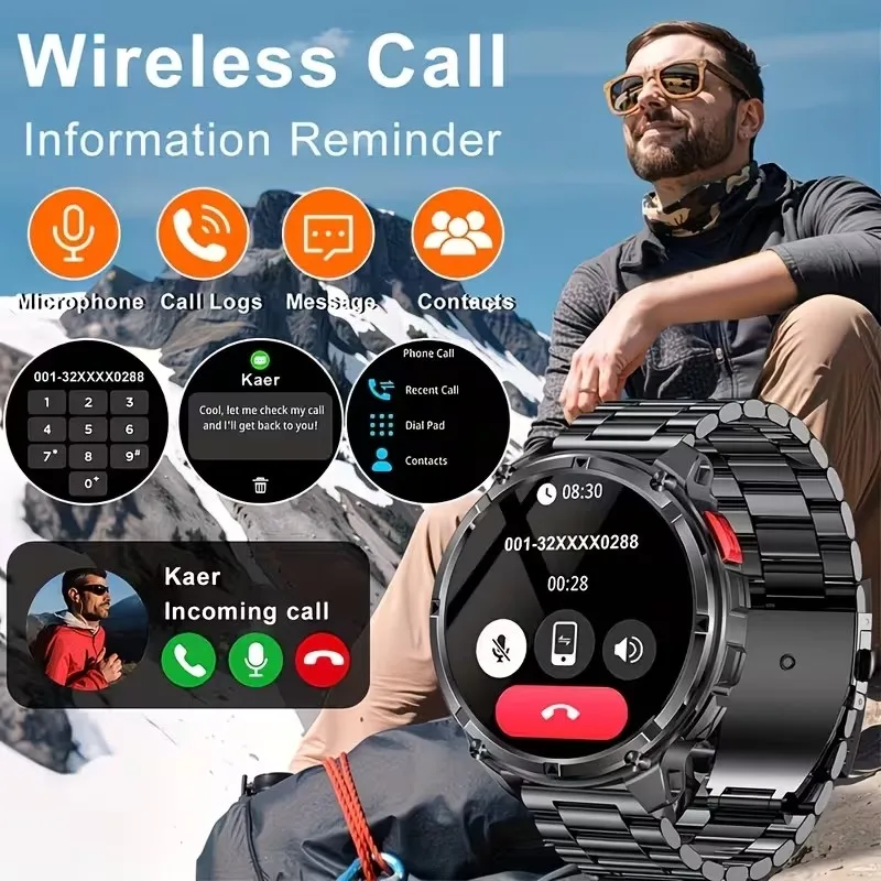 2026 New T-Rex3 Ultra 1100mAh Super Capacity Battery Adult Men Smart Watch 1.7" Large Screen Call 5ATM Waterproof Sports Watches image 4