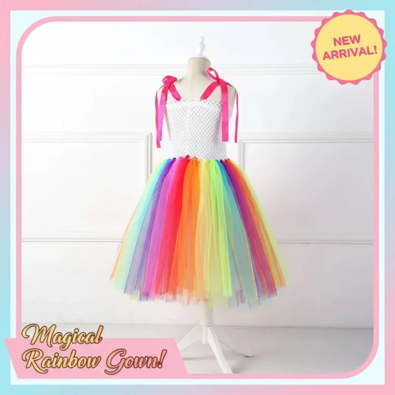 

▶❤Kids Girls Halloween Brown Bear Tutu Dress Cosplay Animal Theme Party Costume with Matching Hair Hoop❤◀