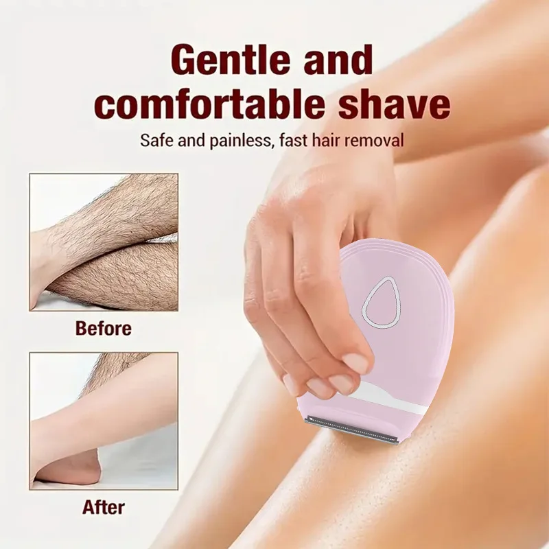 Electric Shaver Razor Women Man Bikini Legs Underarm Hair Removal Detachable Head Smooth Body Dual Trimmers Silky Skin Shaving