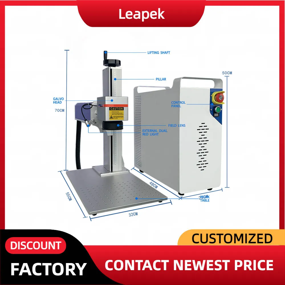 

JPT Mopa Fiber Color Laser Marking Machine 20W 30W 60W M7 Laser Marking for Metal Aluminum Copper