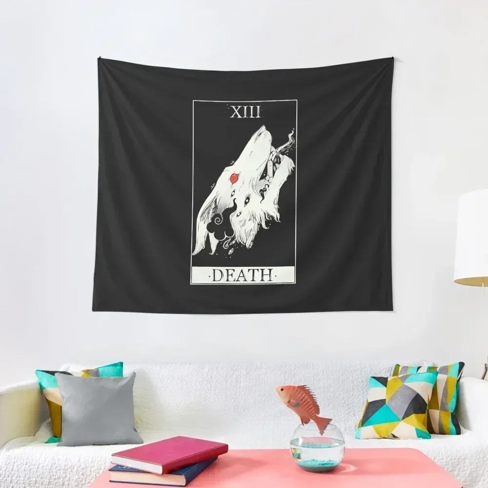 

Death Tarot Card Wolf Art Tapestry Decorations For Your Bedroom Decoration Room Tapestry