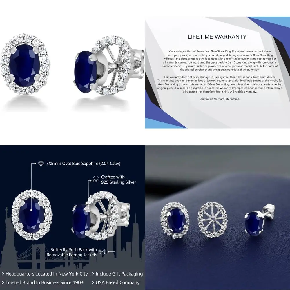 

Женские съемные серьги-гвоздики с камнем ореолом из стерлингового серебра - овальные 7x5 мм, ювелирные изделия, идея подарка