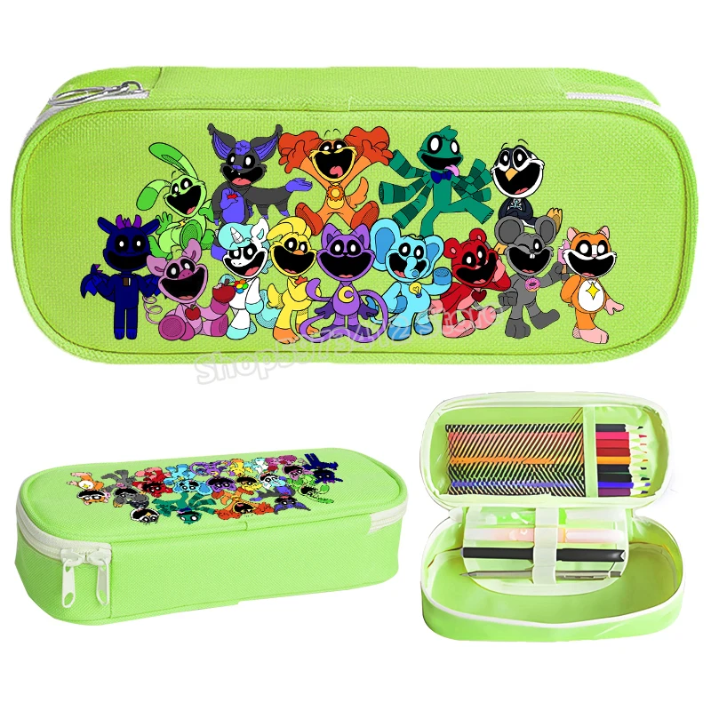 Smiling Critters astuccio per matite Boy Girl Pencilcase Kid forniture di cancelleria per bambini Catnap Pen Bag Box Storage Pouch accessori