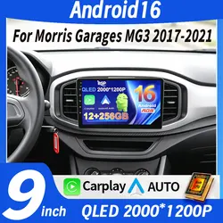 Android 16 Carplay Auto For Morris Garages MG3 2017 2018 2019 Car Radio Multimedia Player GPS Stereo Navigation WIFI+4G DSP 2din
