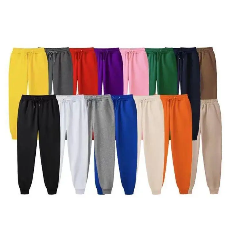

Women's Cotton Sweat Pants Loose Fit Men's plus Size Straight Leg Casual Trousers Autumn Season Eighteen orts