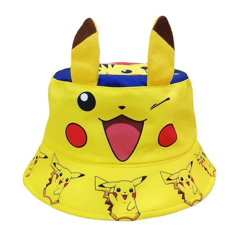 Pokémon Hat Pokemon Fashion Hip Hop Baseball Cap Anime Cartoon Cute Figure Pikachu Fisherman\'s Sun Hat Children Birthday Gift