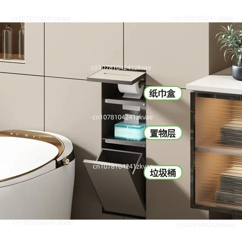 304 Stainless Steel Niche Toilet Hidden Trash Can Embedded In Tissue Box Concealed Toilet Niche Can Be Customized