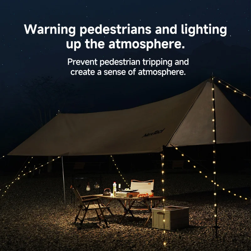 Multi-Purpose light outdoor camping tape light string canopy tent ambience light portable storage warning light
