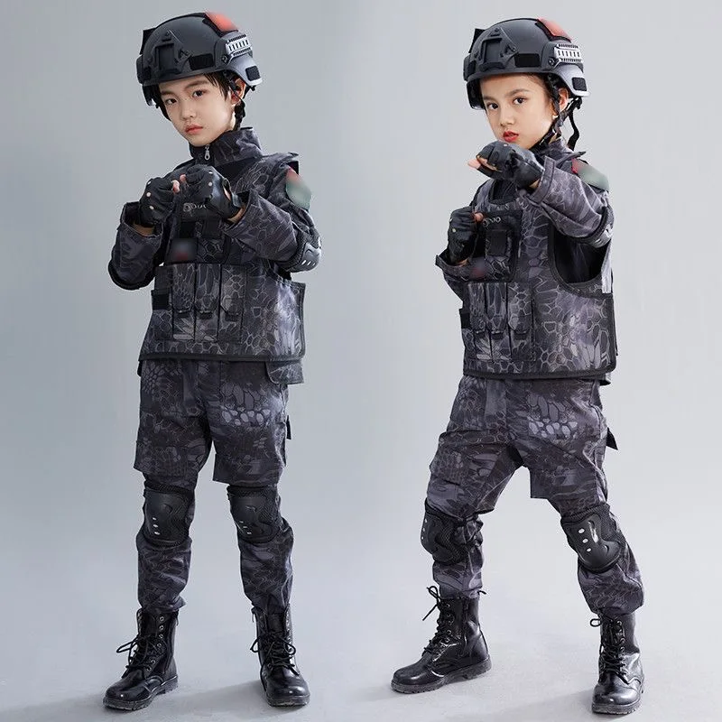 

Kids Tactical CS Vest Children Outdoor Camouflage Waistcoat Training Airsoft Paintball Vests Combat Shooting Protect Gear