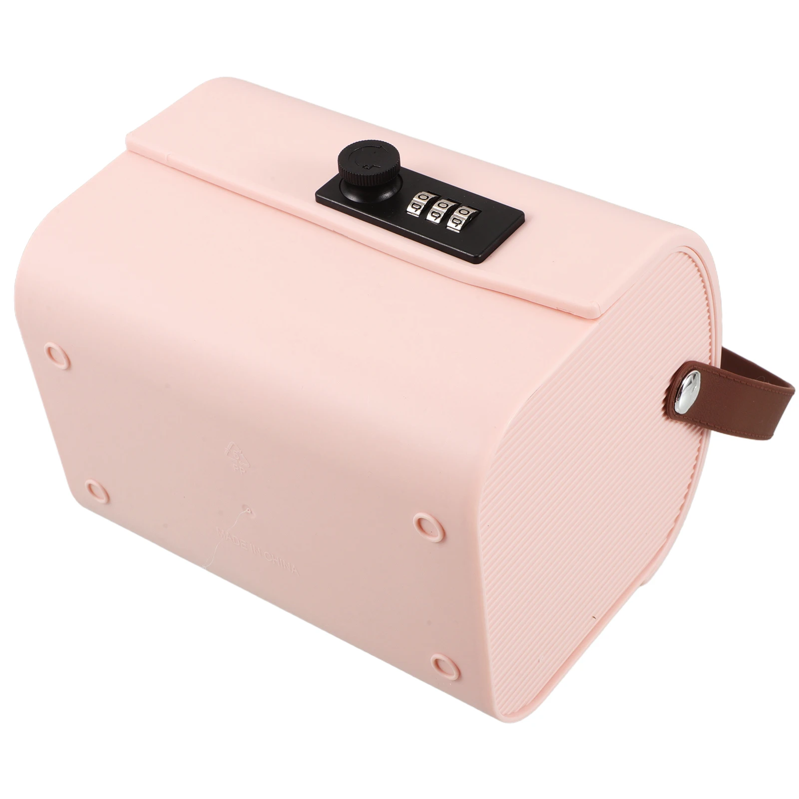 

Password Storage Box Modern Simple Design Secure Savings Container for Home Office Pink Cash Safe Box with Code Lock Kids