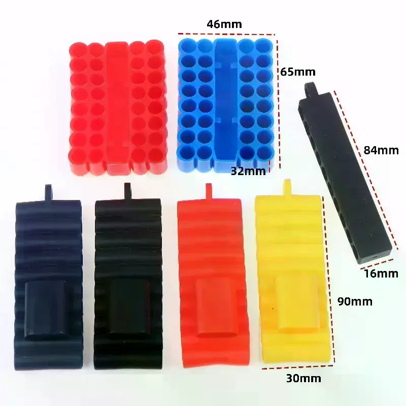 Sturdy 1/4" Hex Shank Screwdriver Bit Holders; Available in 2/3/5 Sets and 10/22/32 Hole Options
