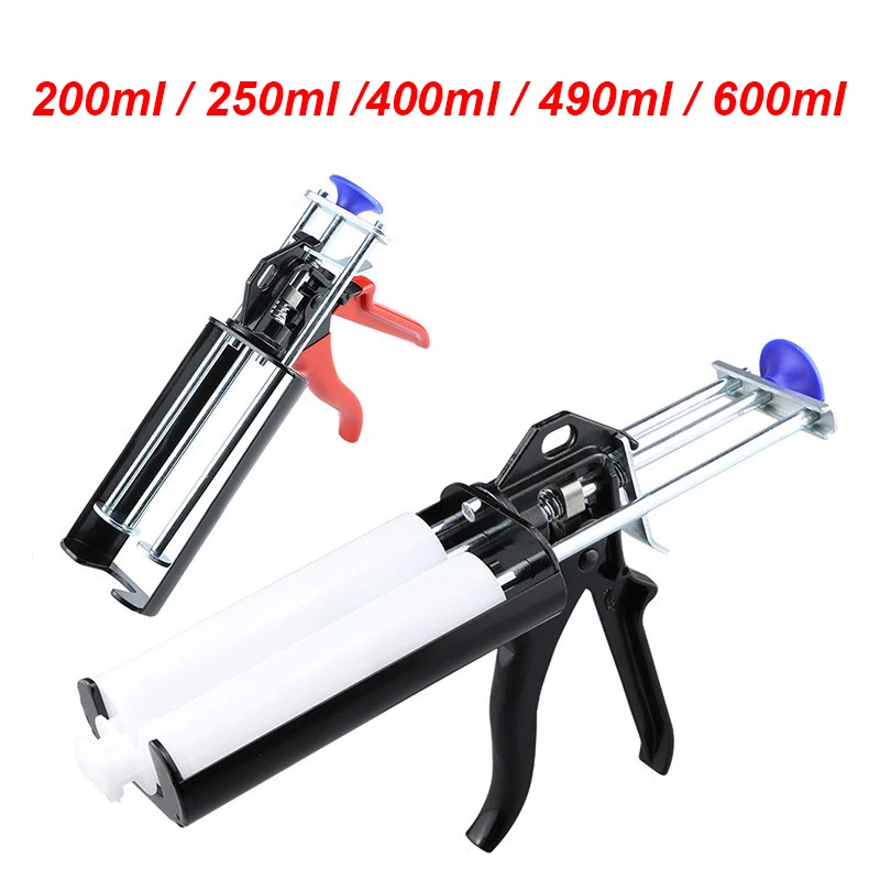 200ml-600ml Epoxy Resin Metal Glue Gun,Dual Component Applicator Caulking Gun For Car Repair,Floor Grout