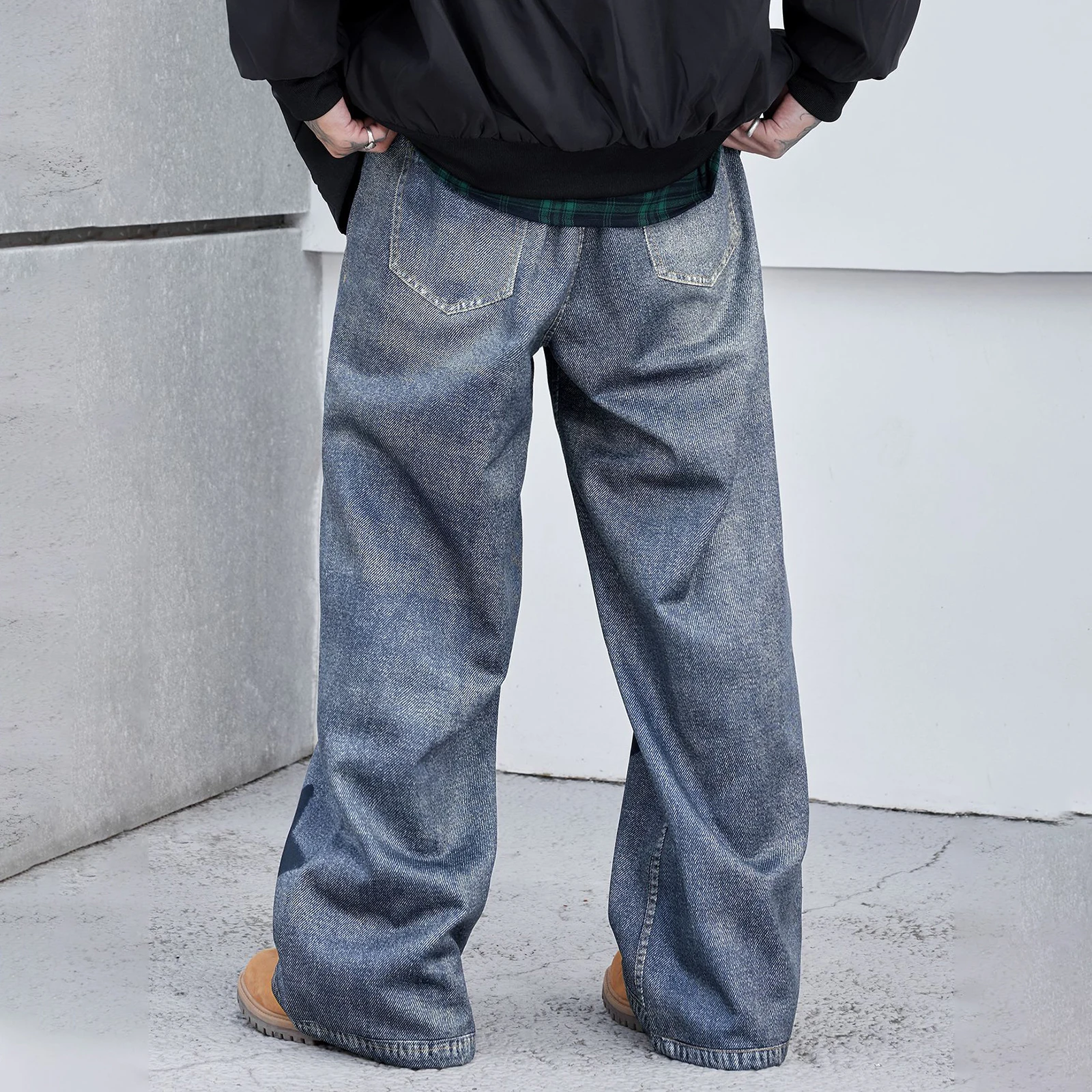 

Мужские джинсы Urban Cool Stars Свободные повседневные джинсы Брюки Уличная одежда для повседневной носки Уличная одежда