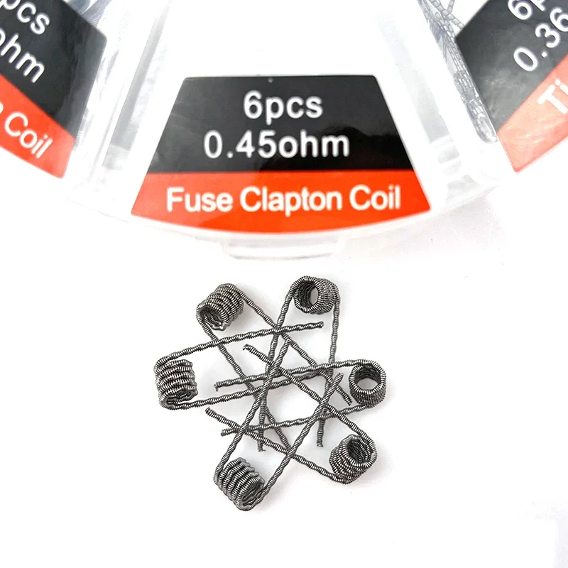 8 Types Prebuilt Coil Alien Clapton Hive Twisted Wire Metal Brush and T Screwdriver for Mesh RDA DIY Wire RBA Bacon Cotton