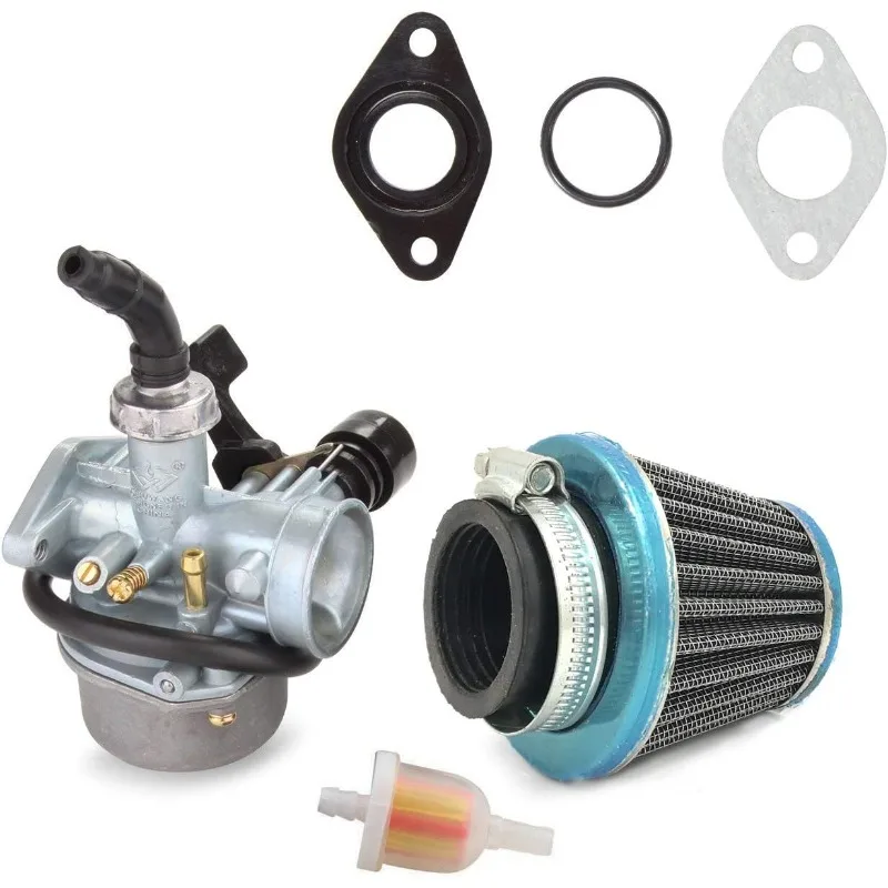 ATV Carburetor PZ19 with Fuel Filter and 35mm Air Filter for 50cc 70cc 80cc 90cc 110cc 125cc ATV Dirt Pit Bike Taotao Honda CRF