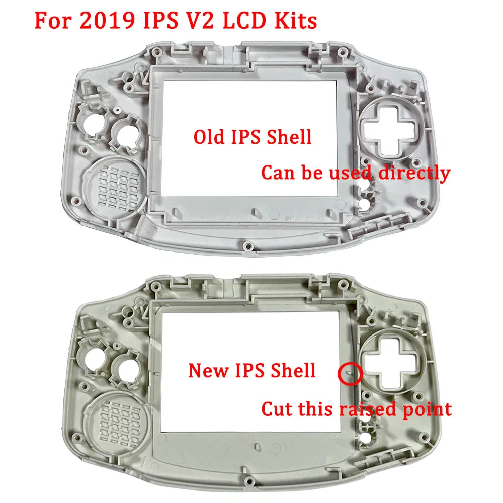 Nuovo guscio dell'alloggiamento IPS precorlato per Funnyplaying GBA 2019 Schermo LCD IPS V2 e kit schermo ITA LCD TFT V3 V4 2021 Custodia Shell IPS