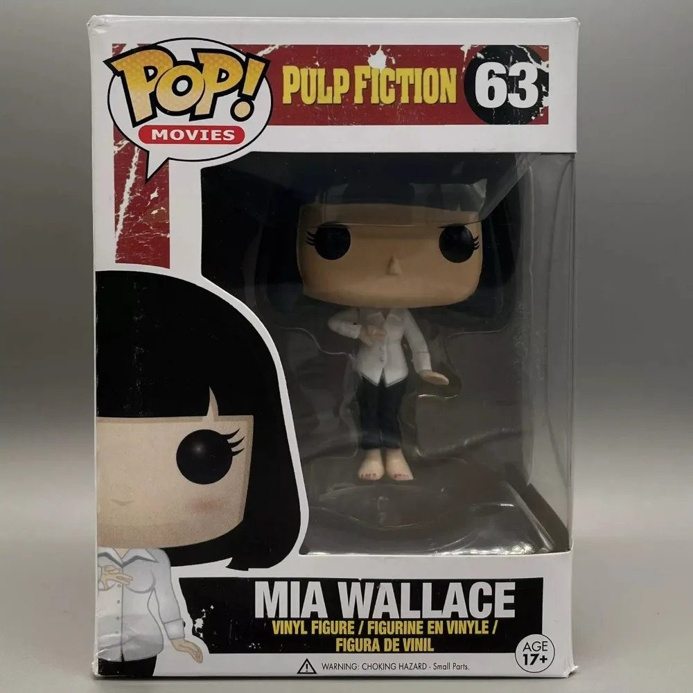 Funko POP Pulp Fiction Mia Wallace Action Toy Figures Charming Movie Characters Periphery Model Desktop Ornament Birthday Gifts