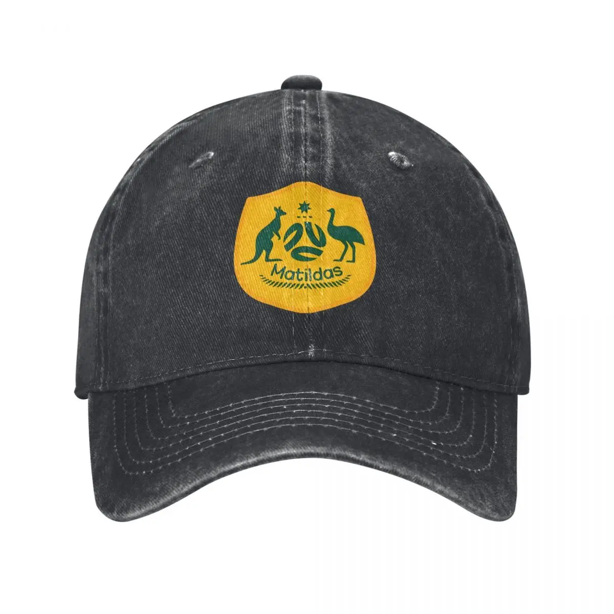 Pure Color Dad Hats Poster Australian Kangaroo And Ostrich Women's Hat Sun Visor Baseball Caps Matildas Peaked Cap