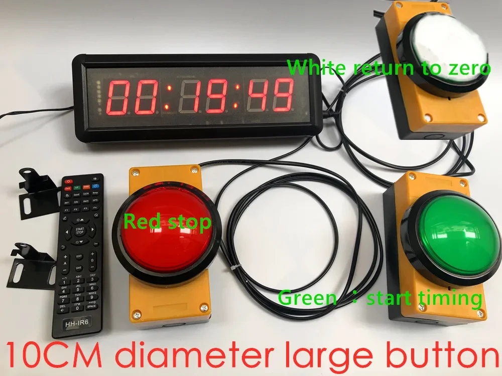 NONE Multifunktionale Tastensteuerung, LED-Timer, Wettkampftraining, Stoppuhr, Zähler, Sprachtimer, Countdown-Aktivitätstimer 4