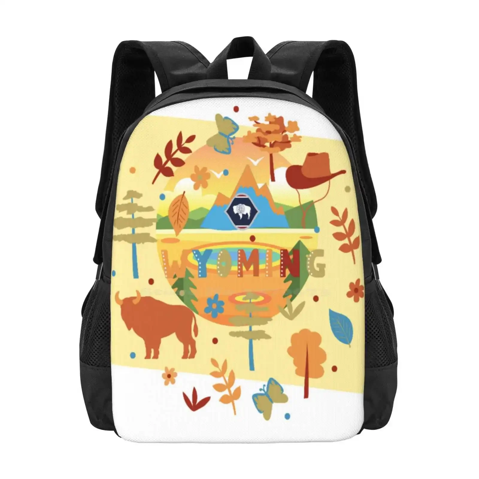 

Горячая Распродажа, школьный рюкзак Wyoming, модные сумки, винтажный рюкзак Wyoming на день матери, День отца, Kaycee Wyoming