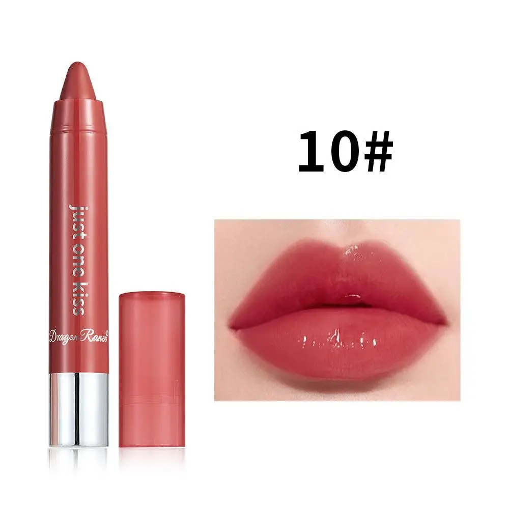 Smooth Moisturizing ลิปสติก Crayon Non-stick No Fade Lip Stick Sweat Proof Long Lasting Lip Liner ผู้หญิง