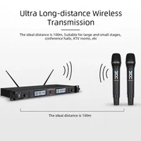 K3 home ktv double mini dual karaoke mic 2/4/6/8/10/12 channel uhf wireless conference microphone system