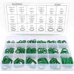530/225PCS Rubber O Ring Oil Resistance O-Ring Washer Gasket Seals Watertightness Assortment Different Size Plastic Box Kit Set