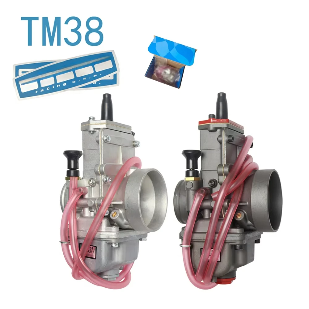 Carburetor TM38 TM38-85 TM38-86 38MM 47MM TM Series Flat Slide For MIKUNI HONDA XR600 XR650 NX650 Motorcycle Carb