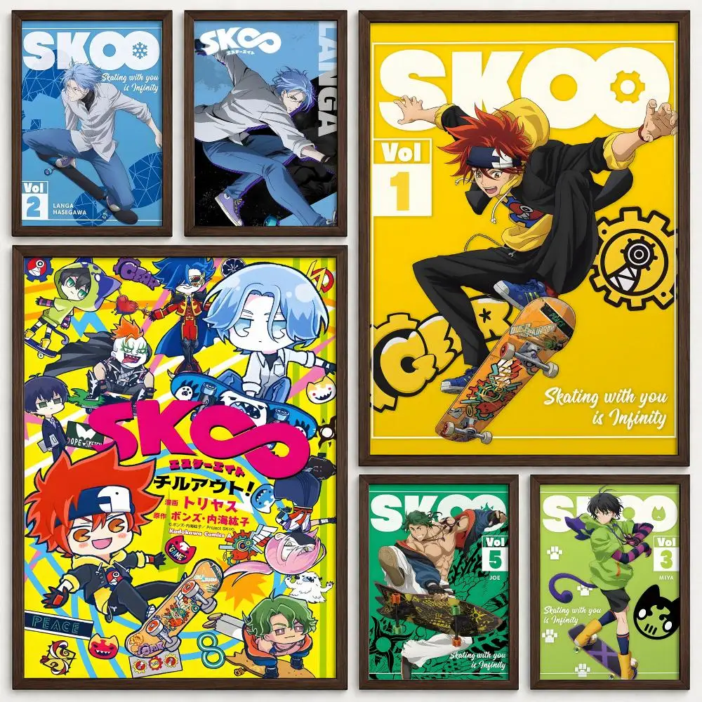 Anime SK8 the Infinity Poster Self‑Adhesive Waterproof PP Poster Coffee House Bar Wall Art Sticker Room Home Decor