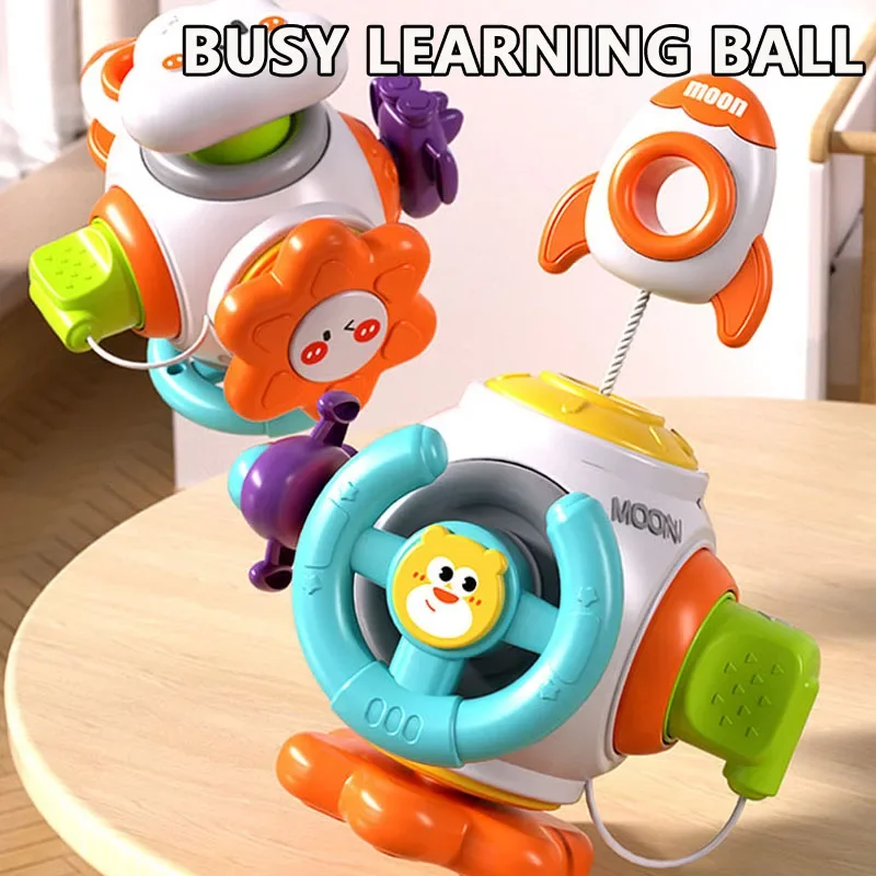 Educational Learning Busy Cube Hand-on Ability Montessori Training Lock Box Fine Motor Skill Development Cube Board Toy for Kids