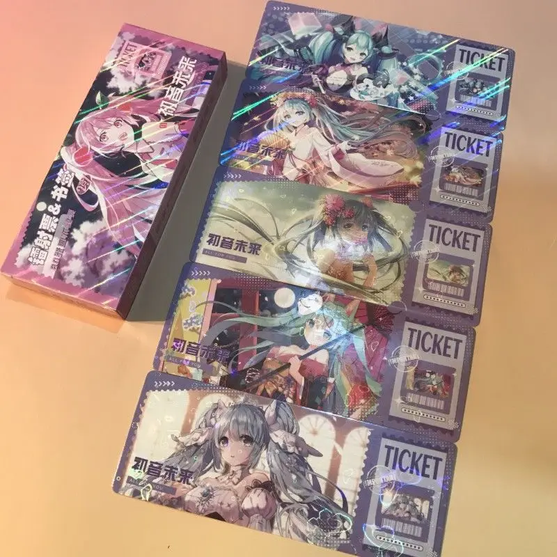 40Pcs/Lot 9# 2D animation peripheral laser ticket bookmark character collection card postcard