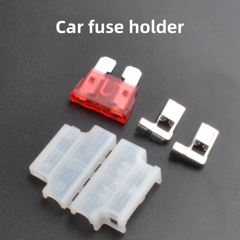 

1/10Set Car line lead modification medium fuse box white flag plug in shell T fuse holder connector