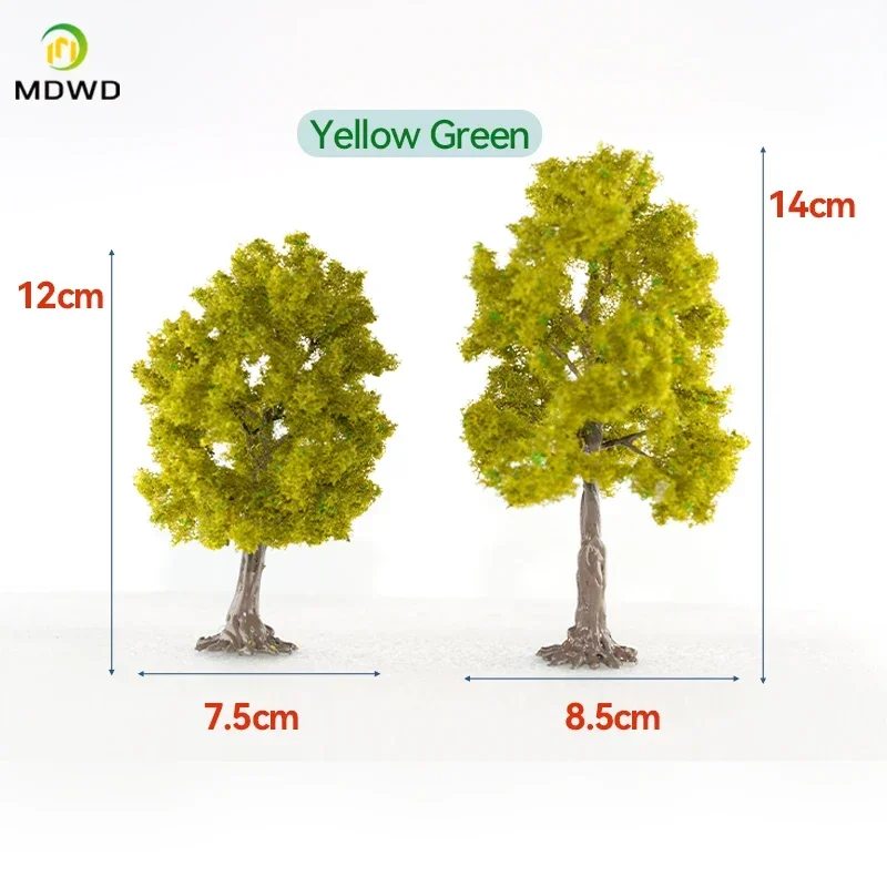 model material wire tree model mountain sand table decoration diy model green tree train railway railroad layout