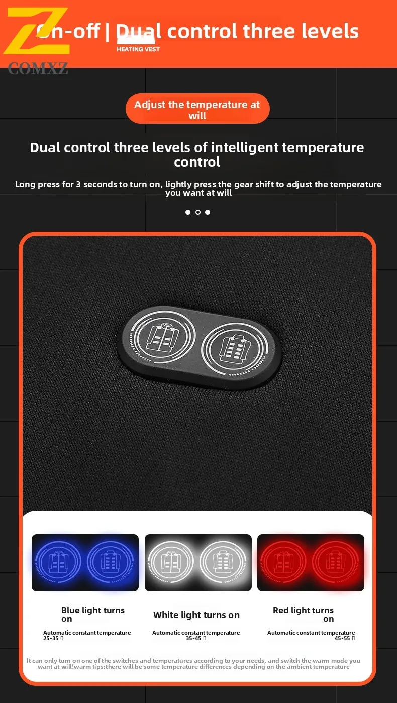 17 منطقة التدفئة هوديي 2025 جديد الرجال مقنعين هوديي الصوف سميكة مكافحة الباردة الدافئة USB التدفئة هوديي الرياضة في الهواء الطلق التخييم سترة