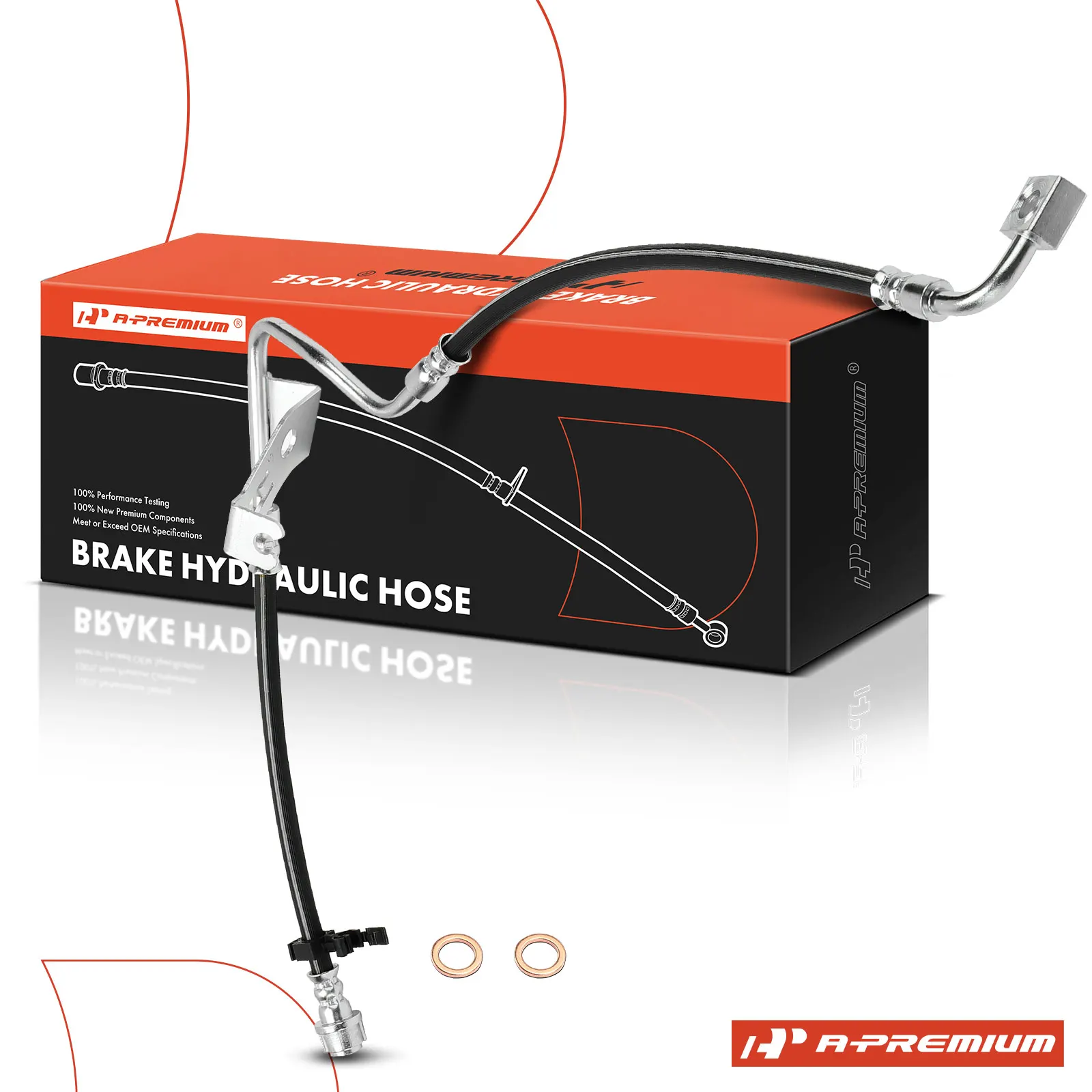 A-Premium Front Driver Side Brake Hydraulic Hose wor RPO Code GNB for Buick LaCrosse 2017