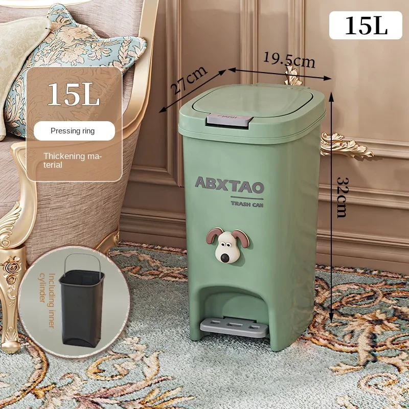

Seam trash can household toilet bathroom new covered living room kitchen large capacity foot-operated bedroom creative trash can