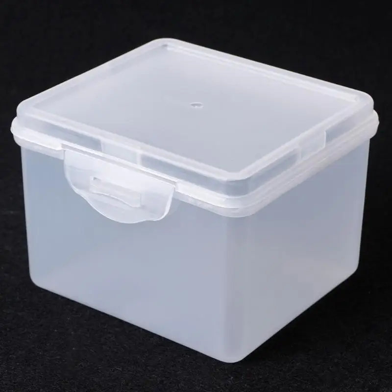 Rectangular Plastic Clear Storage Box Jewelry Beads Collection Container Organiz D0LD