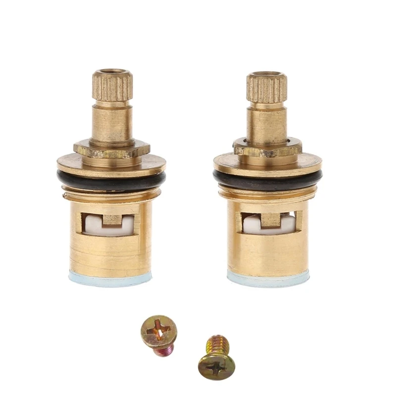 2 Pcs Faucet Replacement Brass 1/4 Turn G1/2