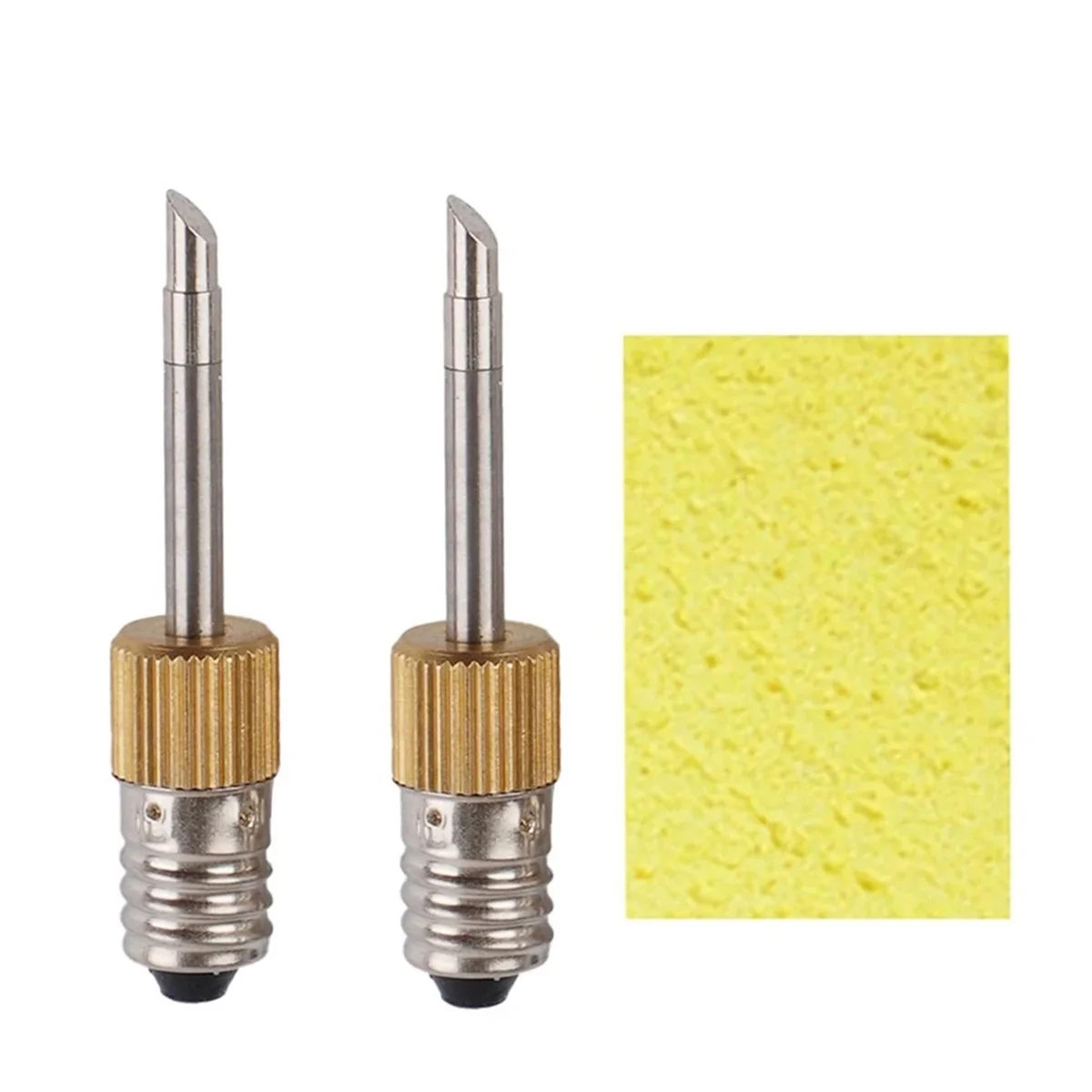 

2 Pcs Soldering Iron Tip with Sponge E10 Interface Welding Tips USB Soldering Tip Soldering Tools Set C Type