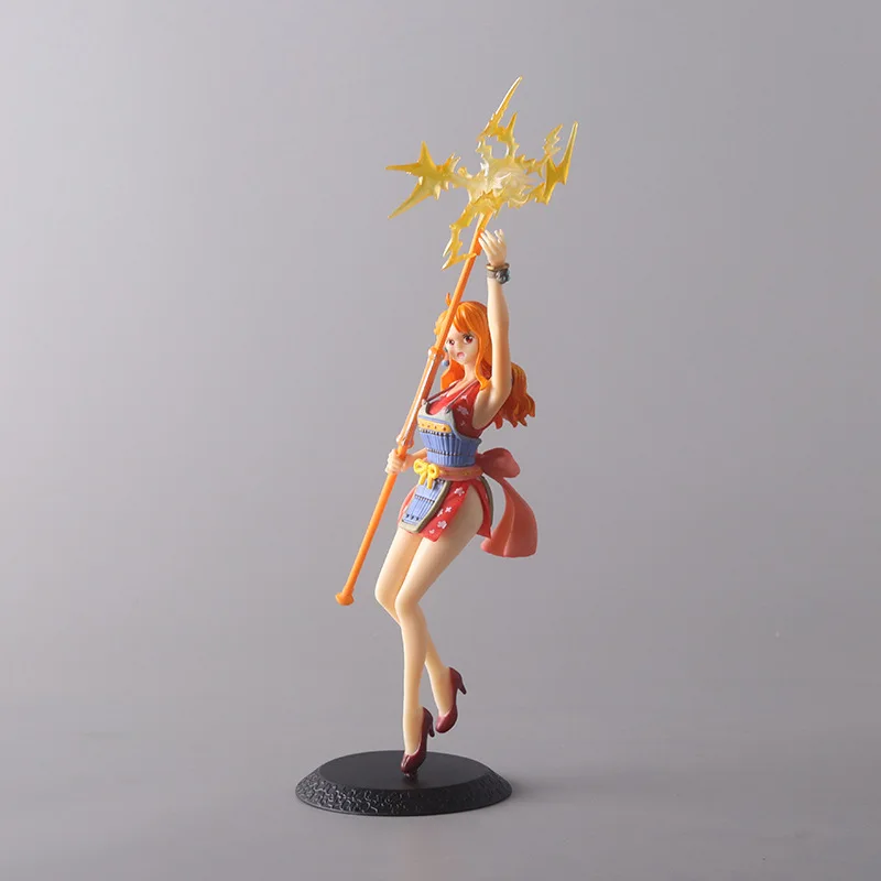 23Cm Een Stuk Anime Figuren Nami Schoonheid Meisje Staande Actie Figuur Pvc Verzamelbare Model Pop Ornamenten Speelgoed Kinderen Geschenken