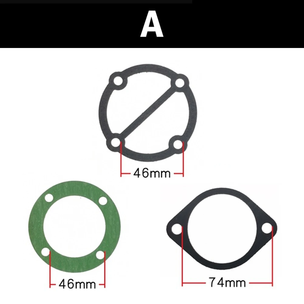 Air Compressor Cylinder Head Base Seal Kit with 3 Valve Plate Gaskets and Matching Washers for Consistent Performance