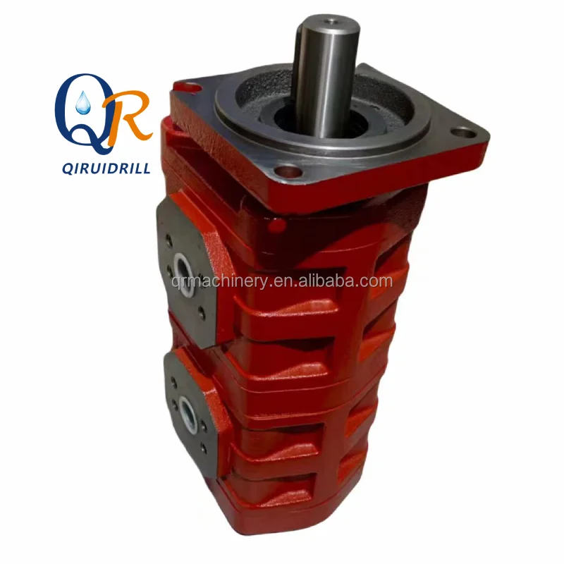 Reliable Triple Stage Hydraulic Gear Pump Industrial Fluid Power Pump For Mining Exploration Drilling Hydraulic Assembly