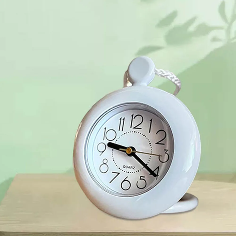 

1PCS Bedroom Hanging Alarm Clock Waterproof Reliable Alarm Clock For Bathroom Kitchen Convenient Home Decoration 11.5cm