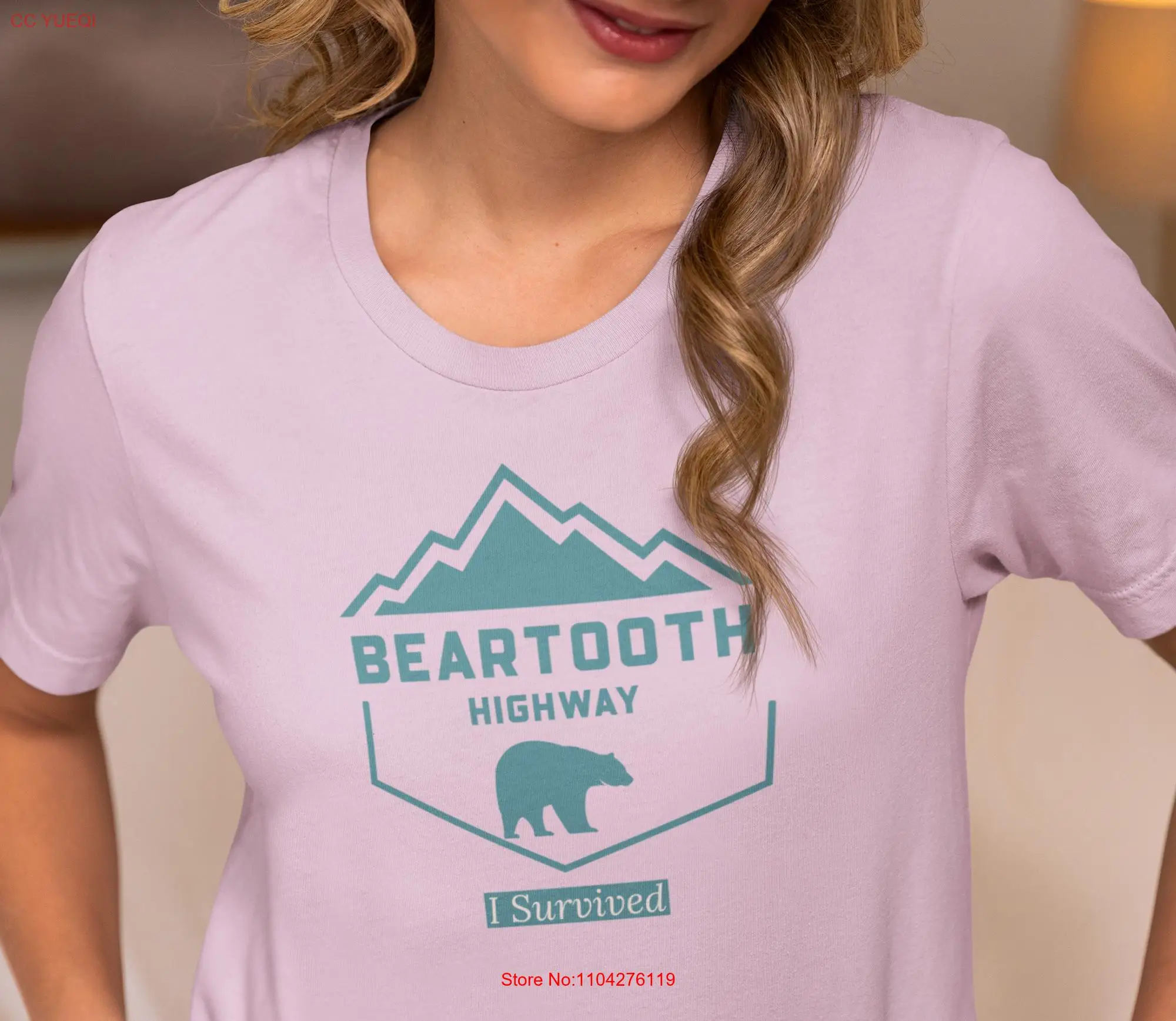 Beartooth Hwy I Survived Absaroka Mountains Gateway to Yellowstone Scenic Highway Best for Adventure Jersey  T Shirt