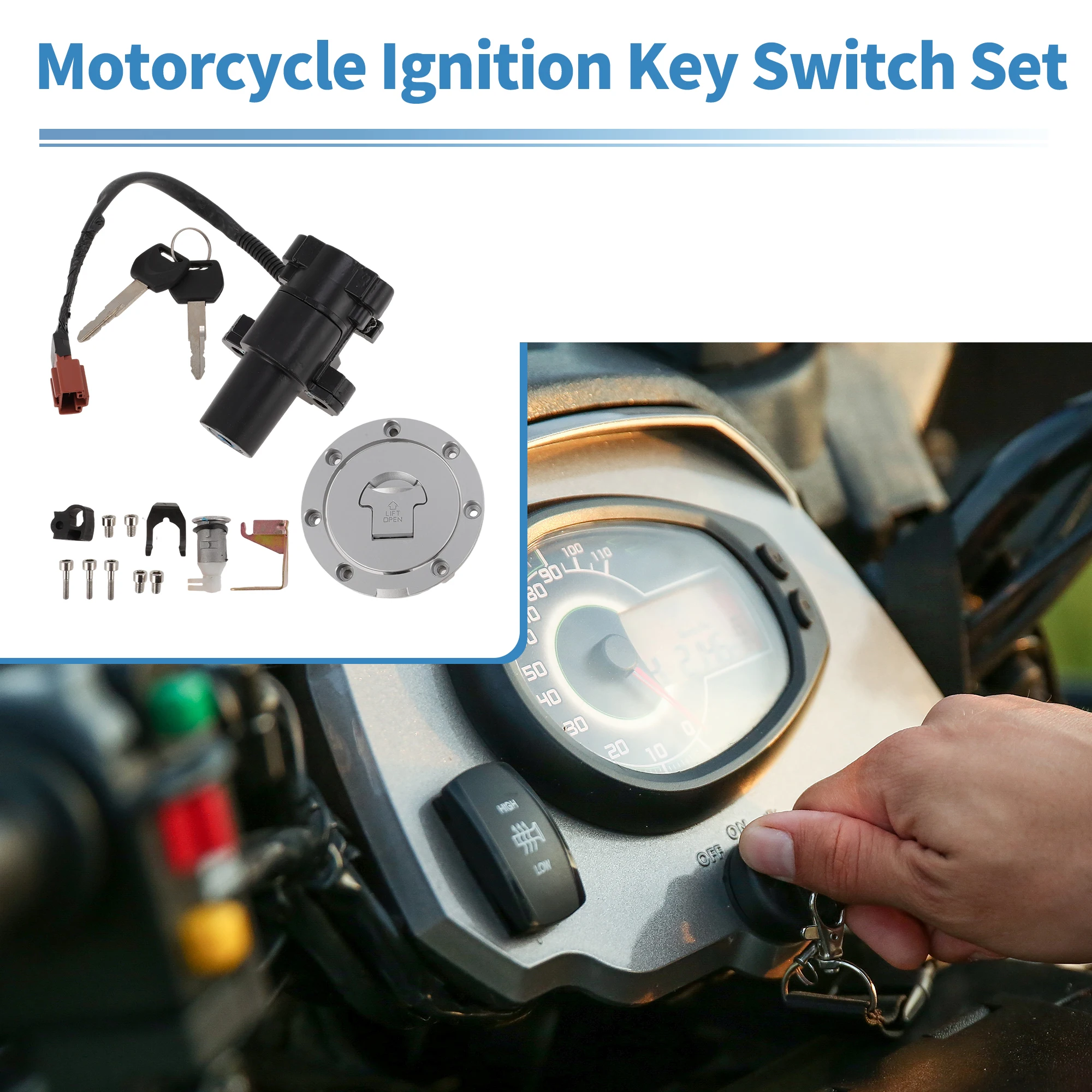 

Комплект замков зажигания UXCELL для Honda CB900F 2002-2007, 1 комплект