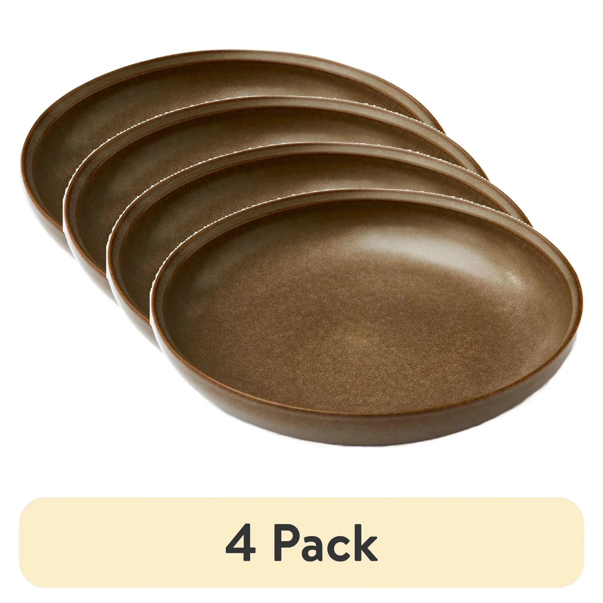 

(4 pack) 8.9-inch Stoneware Dinner Bowl，Durable Stoneware Material