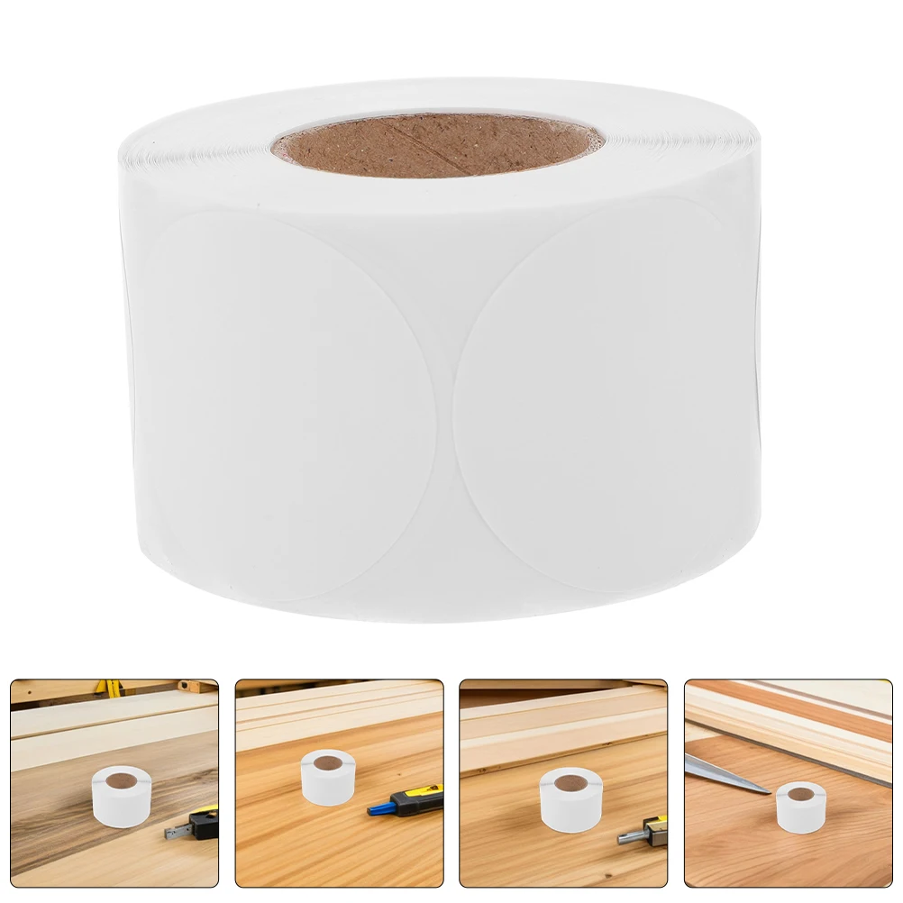 

500pcs Self-Adhesive Round Labels Blank Circle Stickers For Jars Bottles Sealing Packaging Envelope Mail Coding Inventory Price